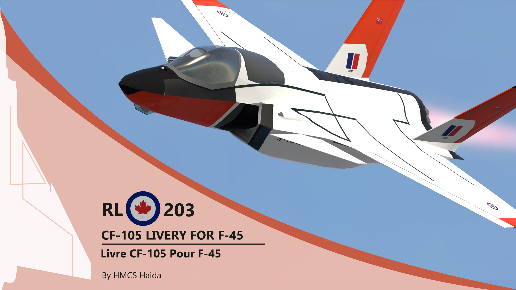 Avro Arrow RL 203 Skin For F 45 Preview Image