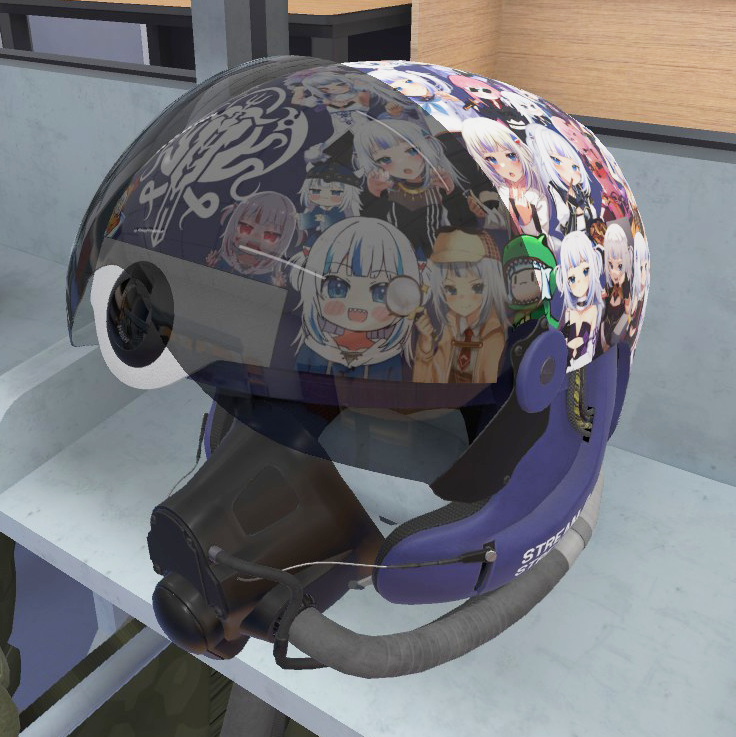 Gawr Gura X02S Helmet Preview Image