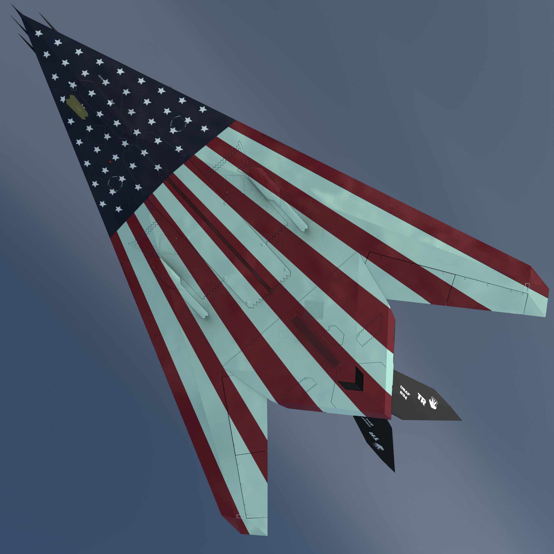 Stars And Stripes F117A Preview Image